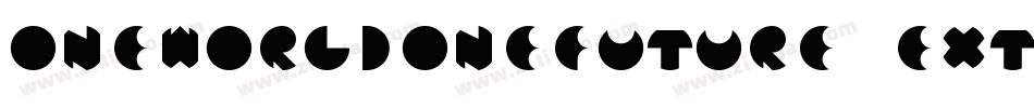 Oneworldonefuture ExtraBold字体转换